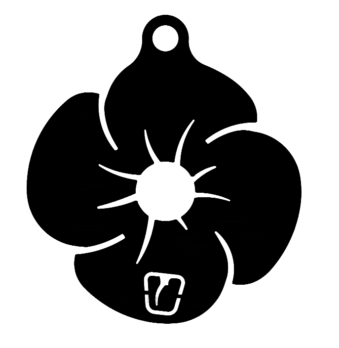 Poppy Keychain 2025 - National Service Dogs