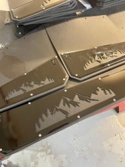 13/ 24 13/ 24" Long-John - Gloss Black - Mountain Kick Plate (set #24)