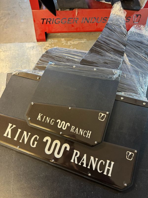 13 13" and 24" King Ranch Dually Kick back Mud Flaps