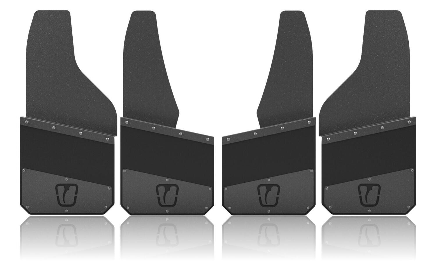 Bronco Standard Height Mud Flaps - FORD, Finish: Black Powdercoat