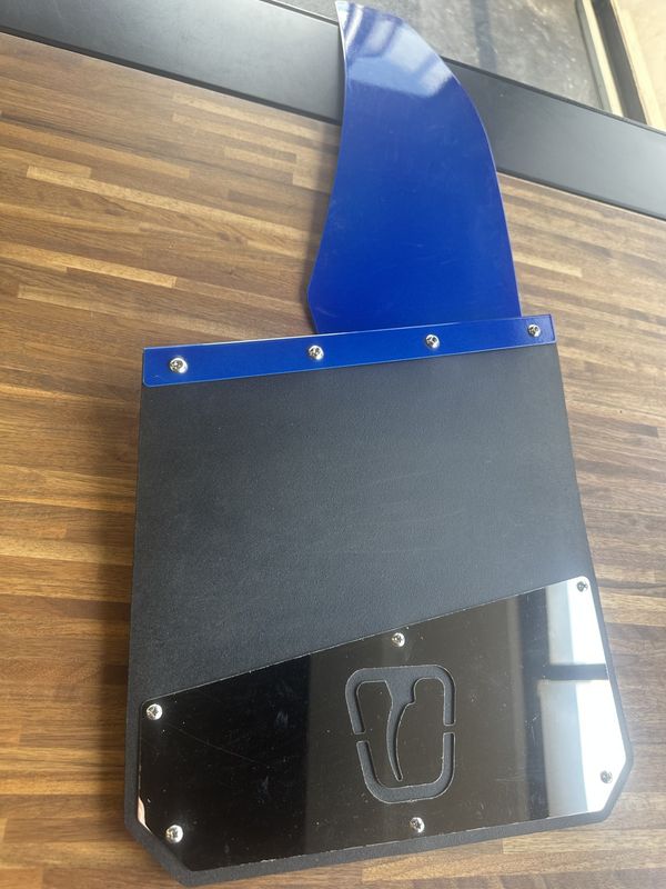 13 13" Standard - Illusion Blue/ Polished Kick Plate (set #5)