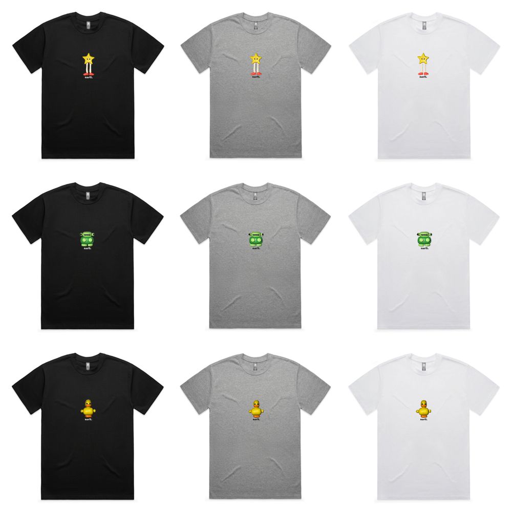 oversized character tees