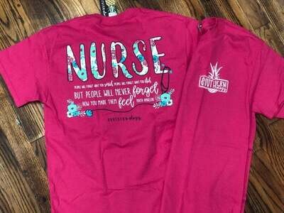 Southernology® Floral Nurse T-Shirt