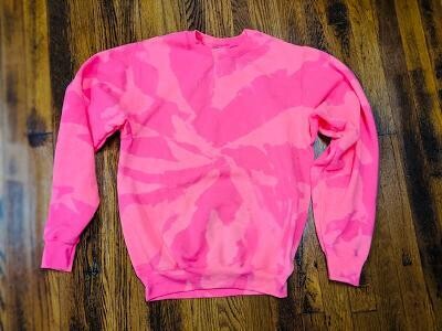 Tie Dye Neon Pink sweatshirt