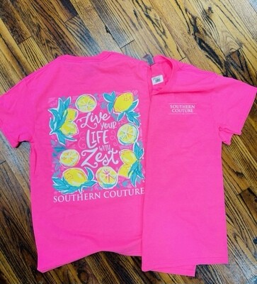 SOUTHERN COUTURE Live Life Zesty tee