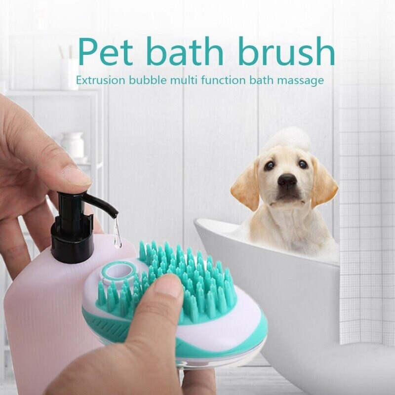 Pet Dog Shampoo Massager Brush Cat Massage Comb Grooming Scrubber Show –  Happy Tails