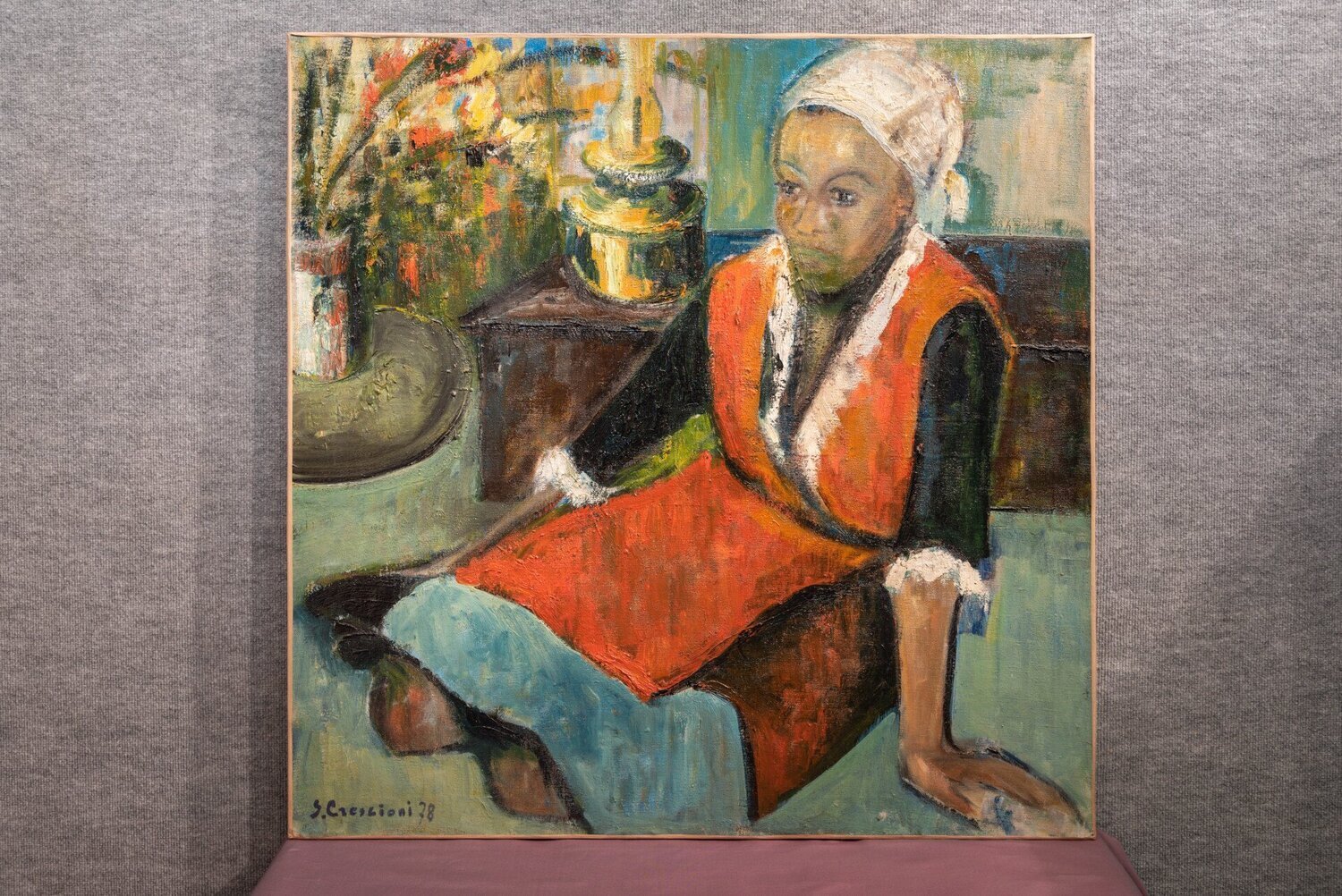 Femme africaine assise