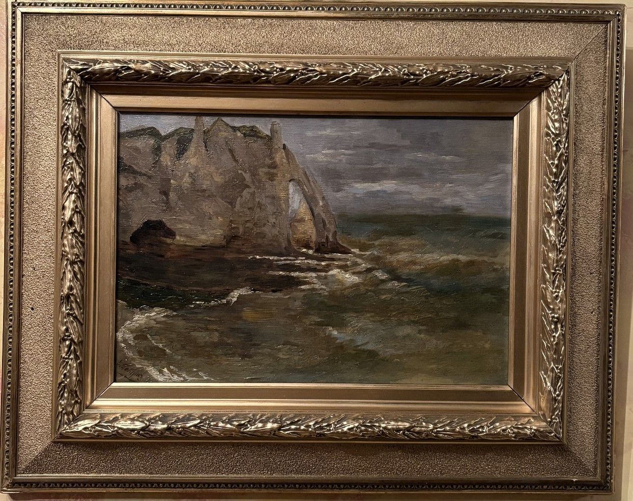 Étretat par mauvais temps - Petitjean