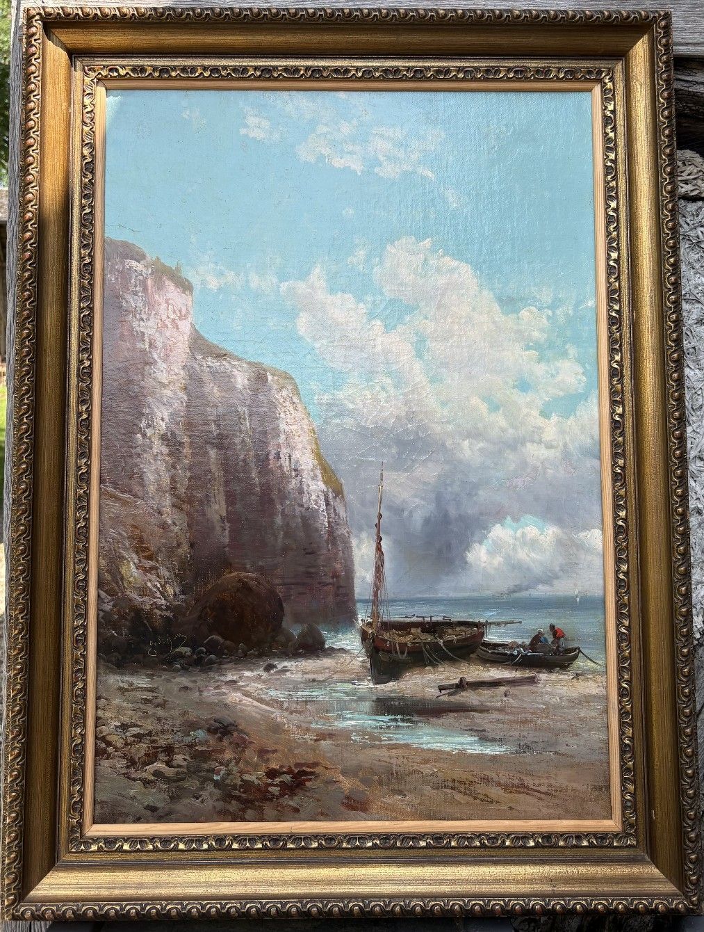 Marine (falaises normandes) - 2 - Godchaux