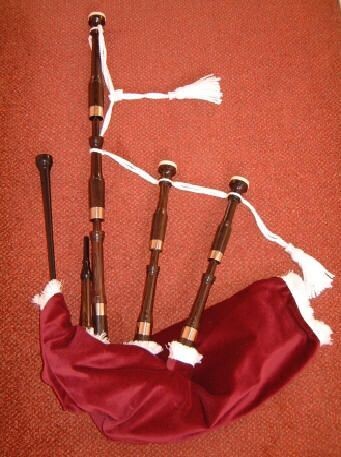3/4 plain turned Highland Bagpipe (antique style)