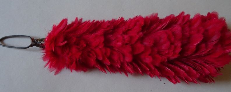 Feather Plume Red/Blue