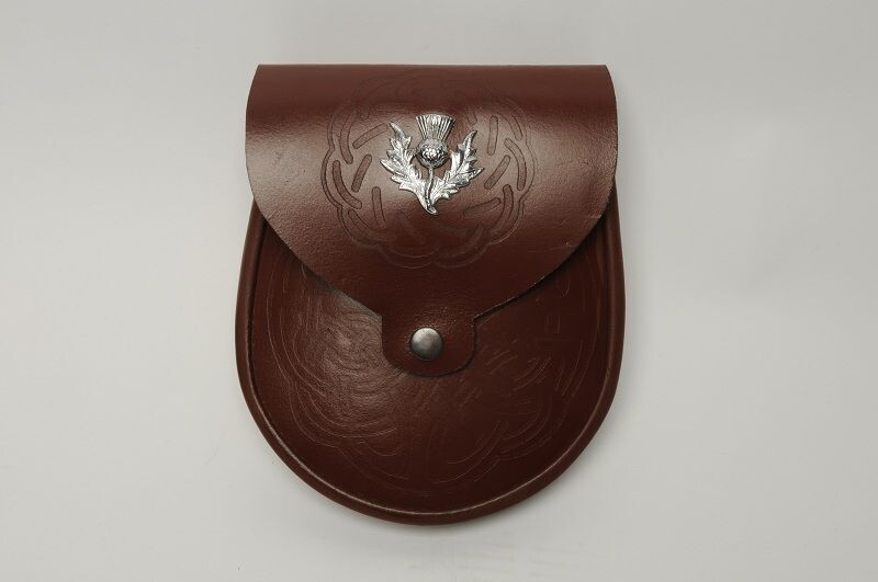 Plain brown sporran