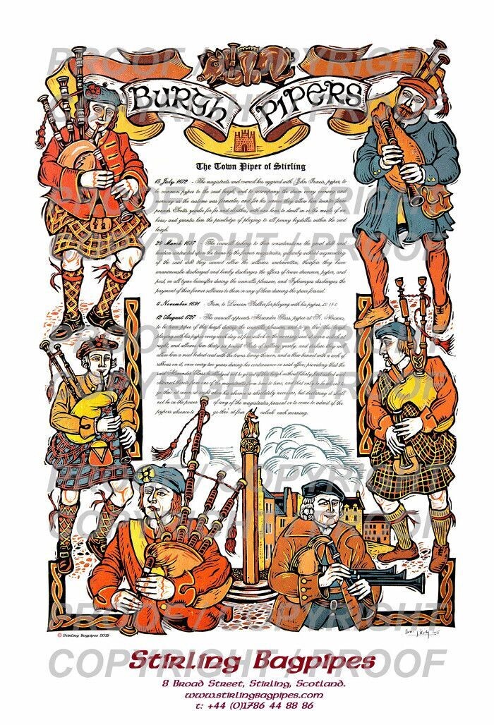 Burgh Pipers Print