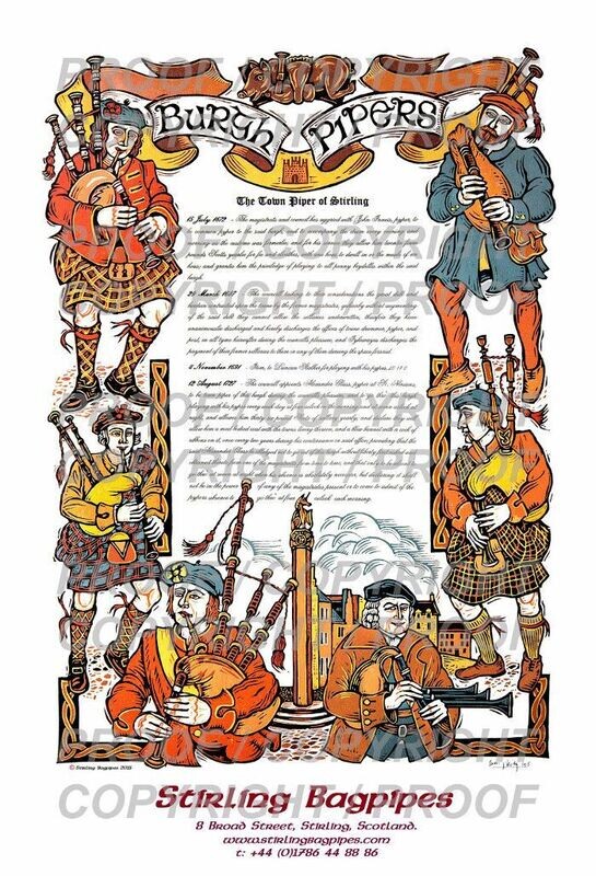 Burgh Pipers Print