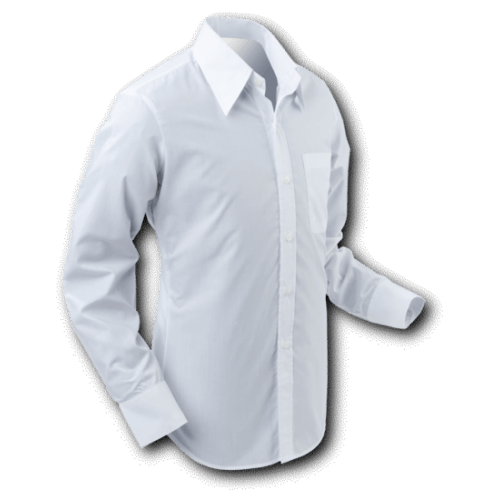Chenaski basic overhemd wit