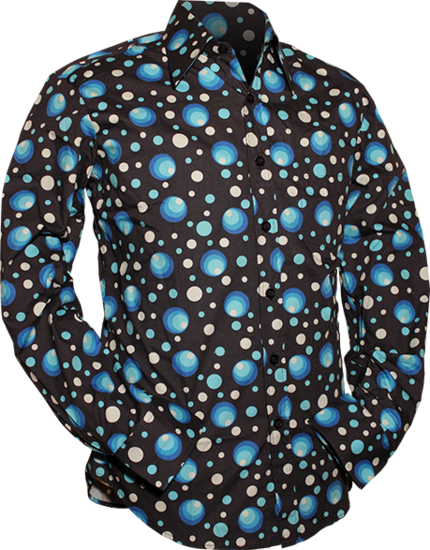 Chenaski Dots and spots overhemd blauw
