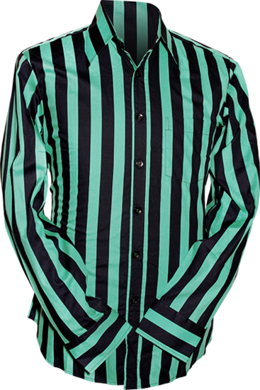 Chenaski Stripe mint navy overhemd
