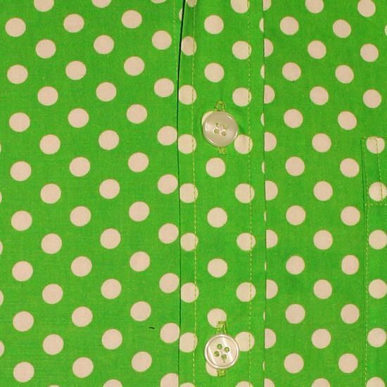 Chenaski Polkadot overhemd groen