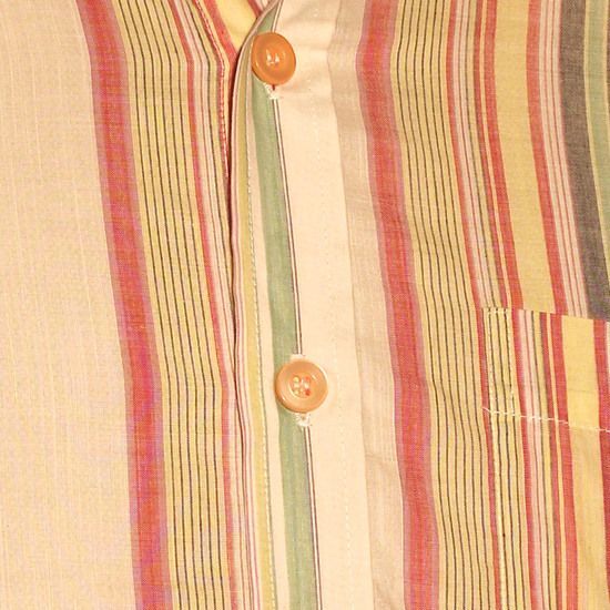 Chenaski Stripe overhemd groen/geel