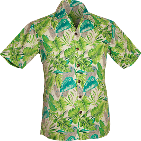 Chenaski Jungle Leaves overhemd in groen