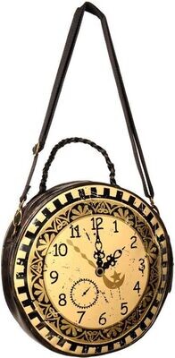 Banned Steampunk Clock Tas Bruin