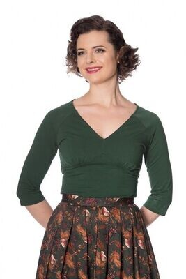 Banned Cute and classic jersey top in groen