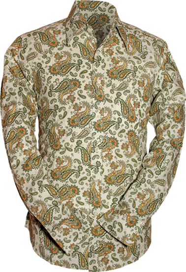 Chenaski Paisley overhemd groen