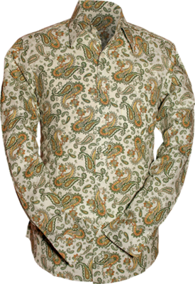 Chenaski Paisley overhemd groen
