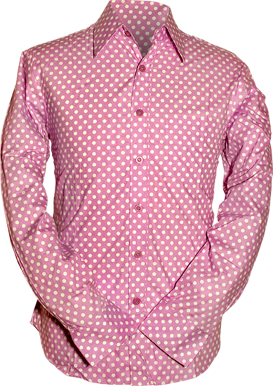 Chenaski Polkadots Lilac Overhemd