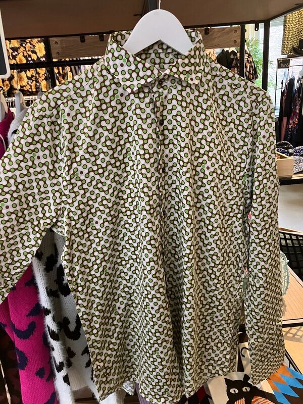 Berzo Funky Print Overhemd groen