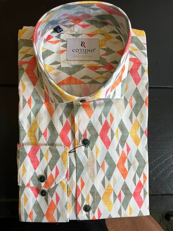 Corrino Geometric Colours Overhemd