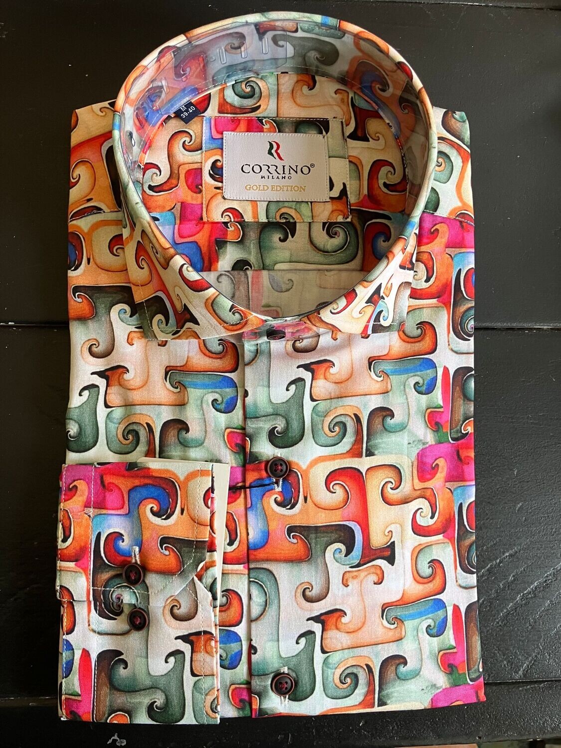 Corrino Puzzle Waves Overhemd
