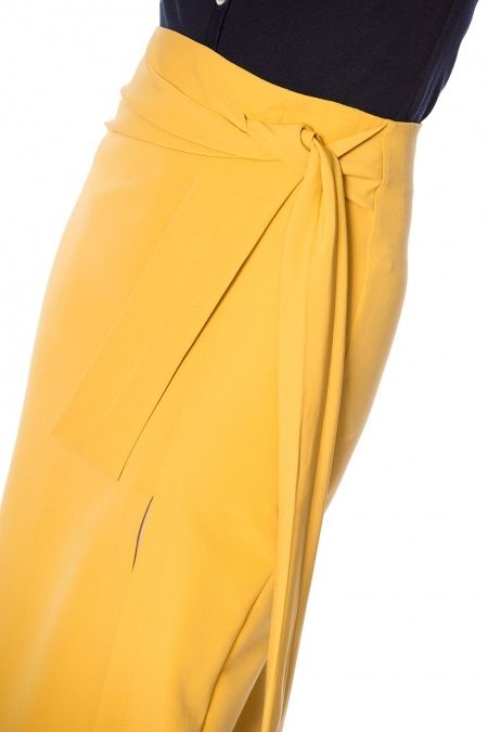 Banned Bow pencil rok in geel