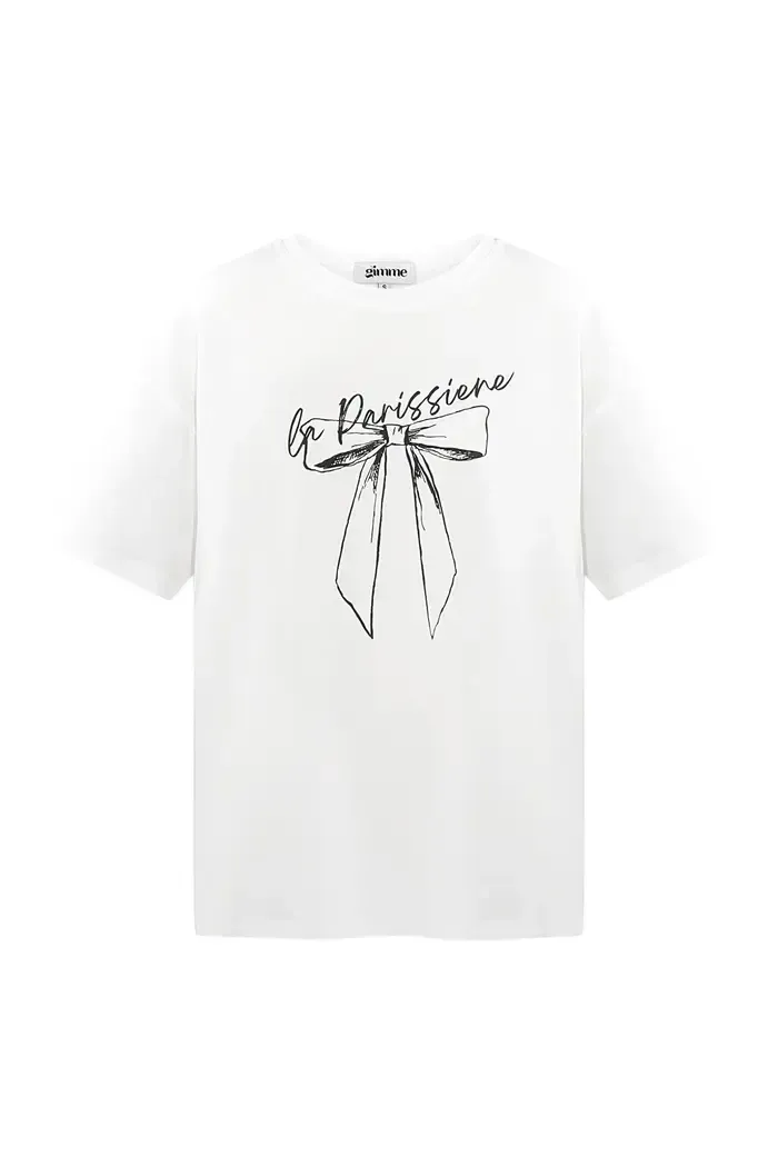 Yehwang T-Shirt Parisienne Wit