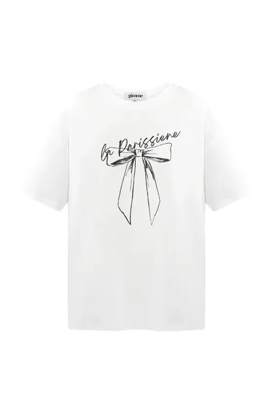 Yehwang T-Shirt Parisienne Wit