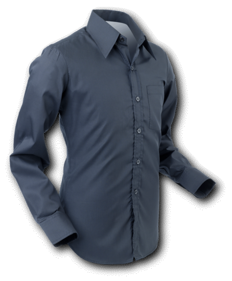 Chenaski basic overhemd zwart