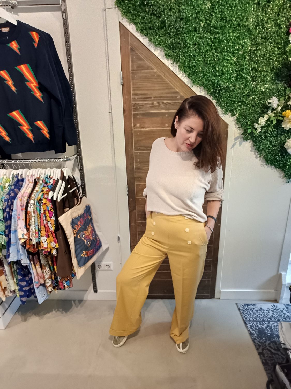 Banned Adventures pantalon in geel