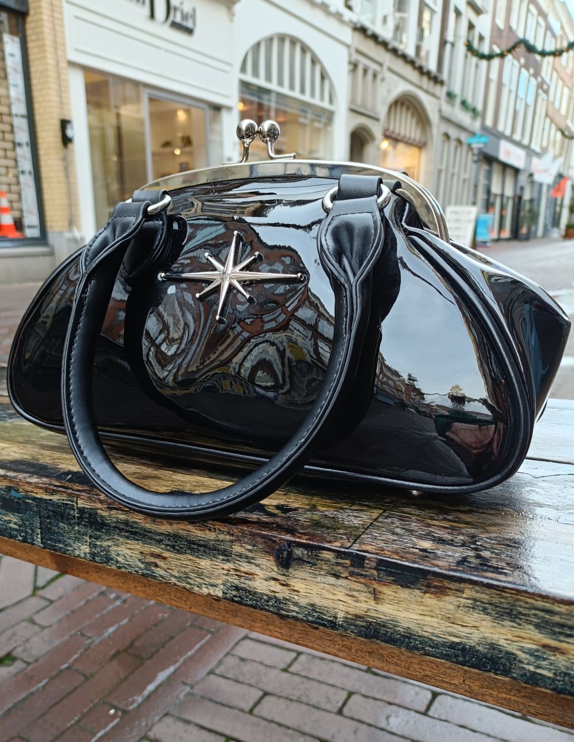 Banned Stars lover tas in zwart
