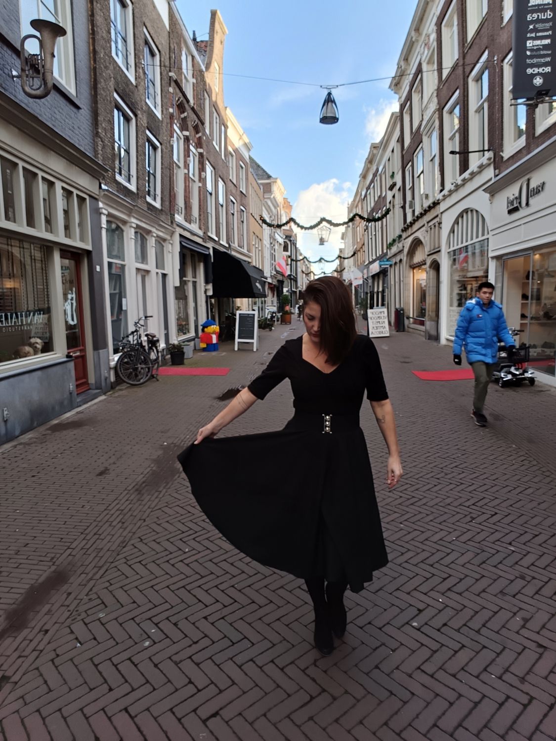 Hell bunny Abi 50s swing rok in zwart