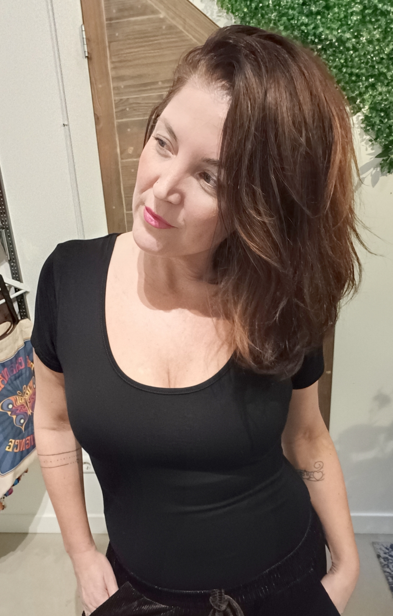 Banned Scoop basis top in zwart