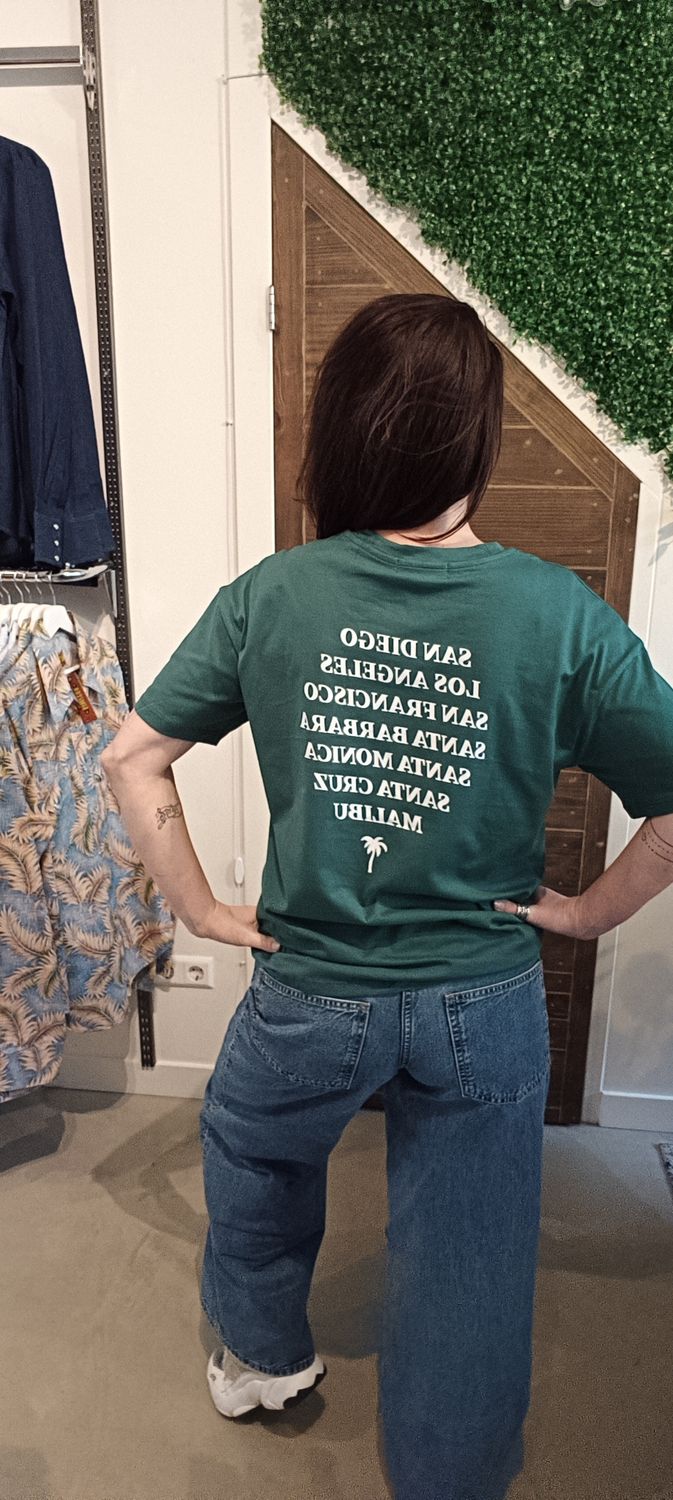 Gimme California shirt in groen
