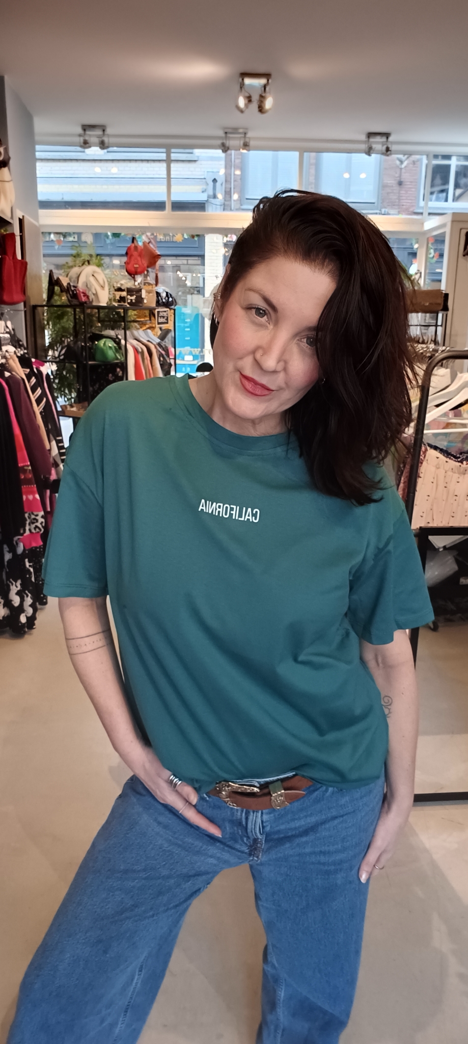 Gimme California shirt in groen