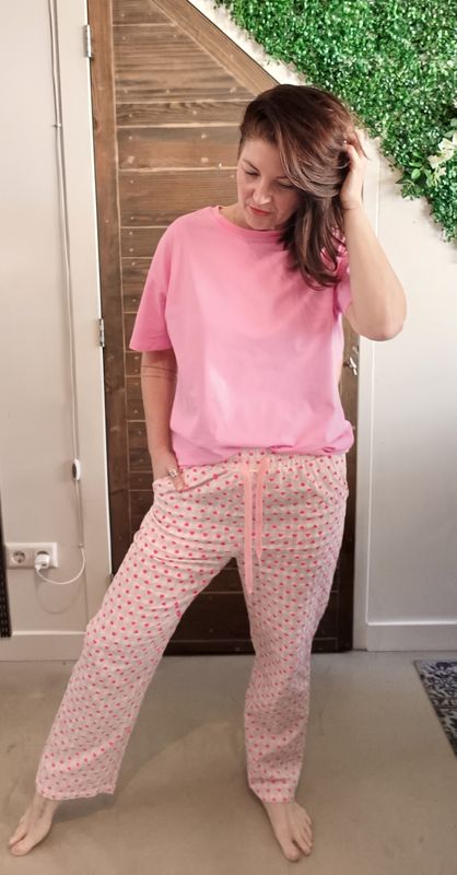 Wendy's Pink heart broek