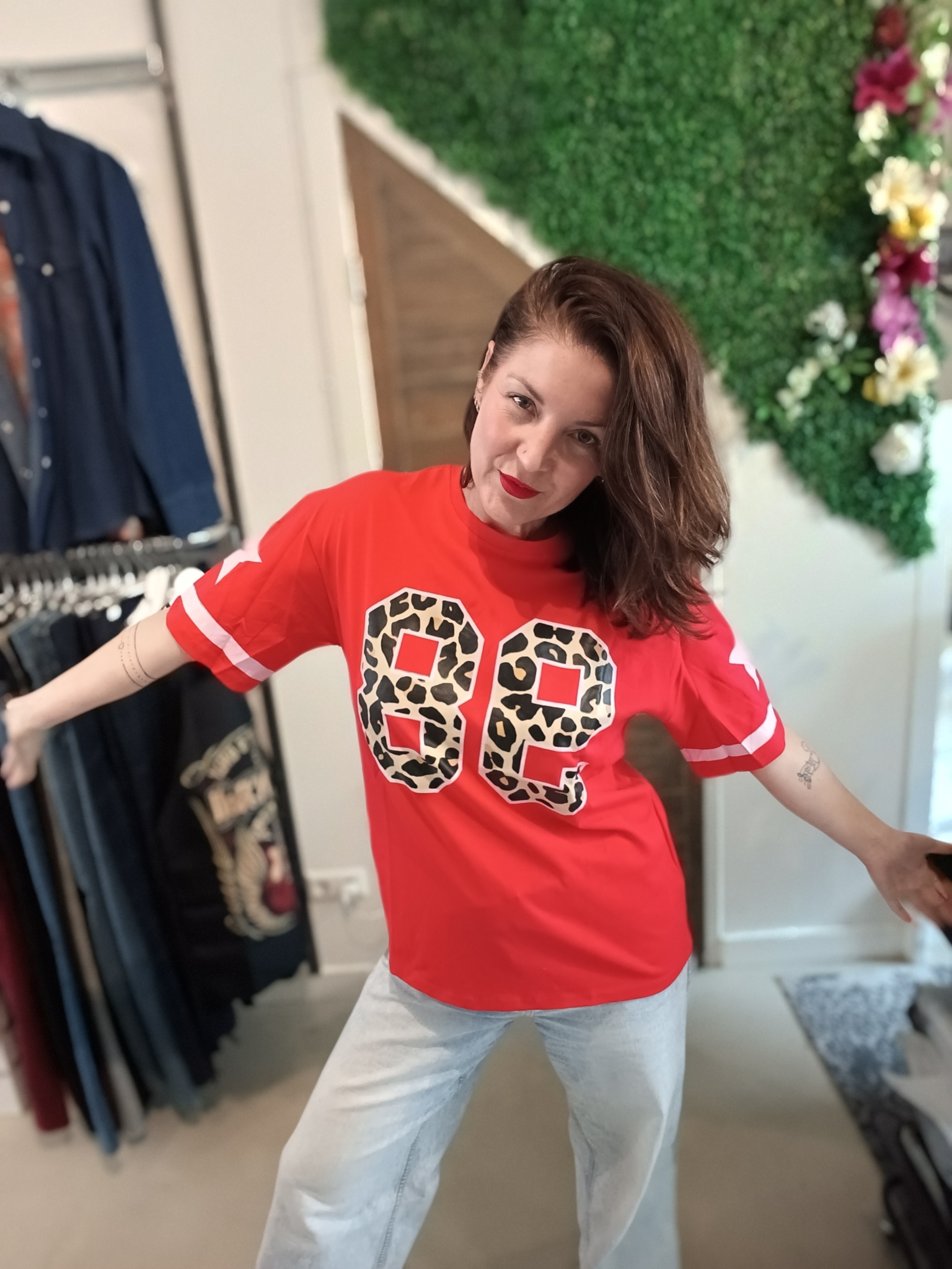 Gimme Sporty shirt in rood