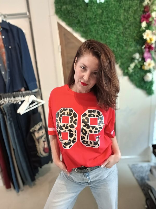 Gimme Sporty shirt in rood