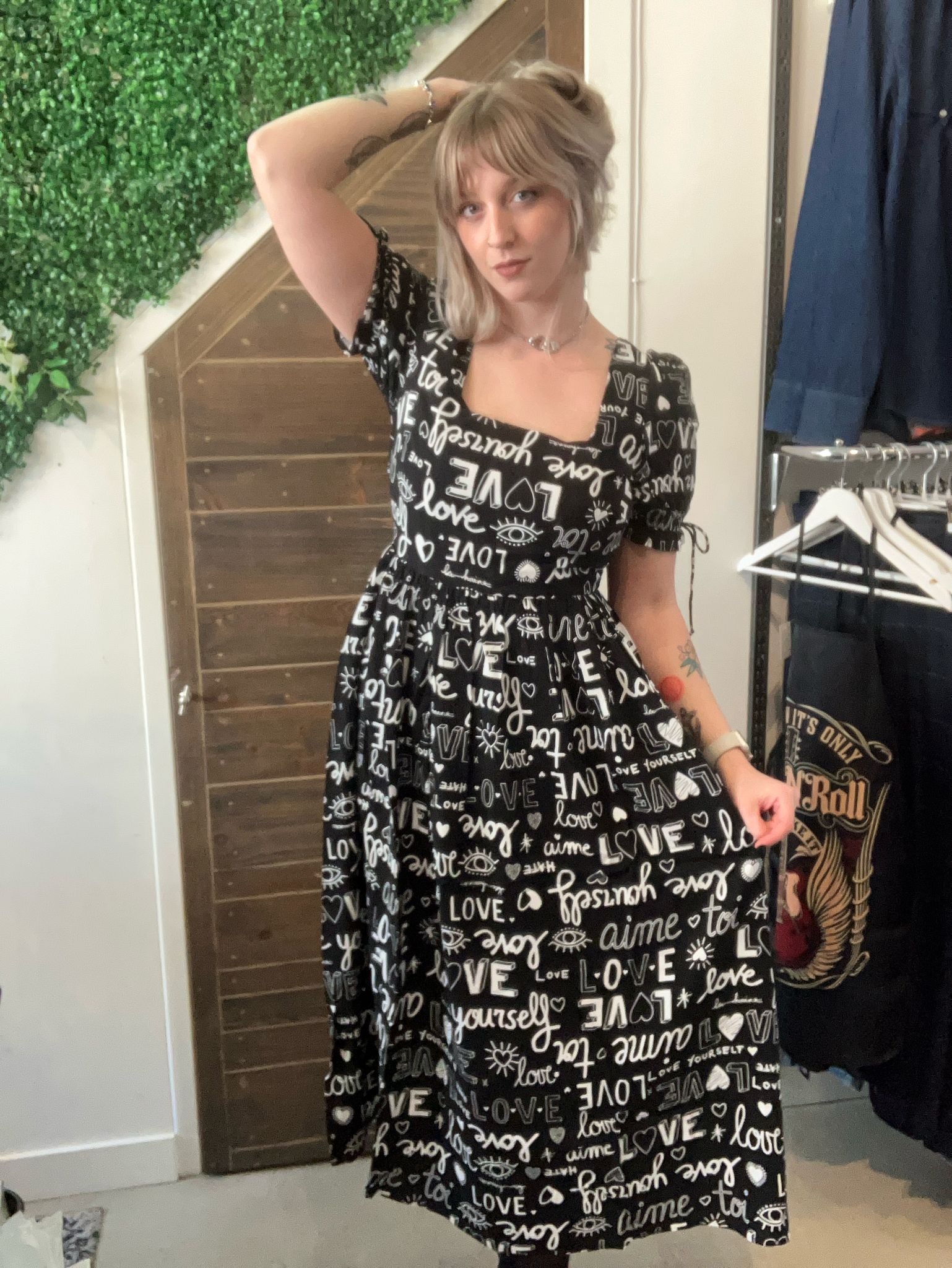 Hell bunny Love yourself maxi jurk