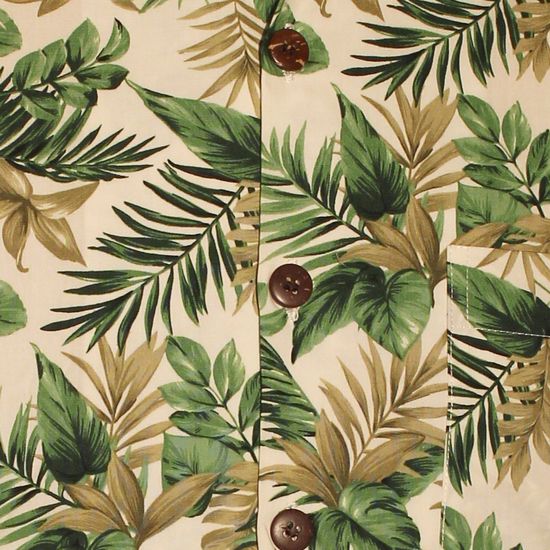 Chenaski Jungle leaves overhemd in groen