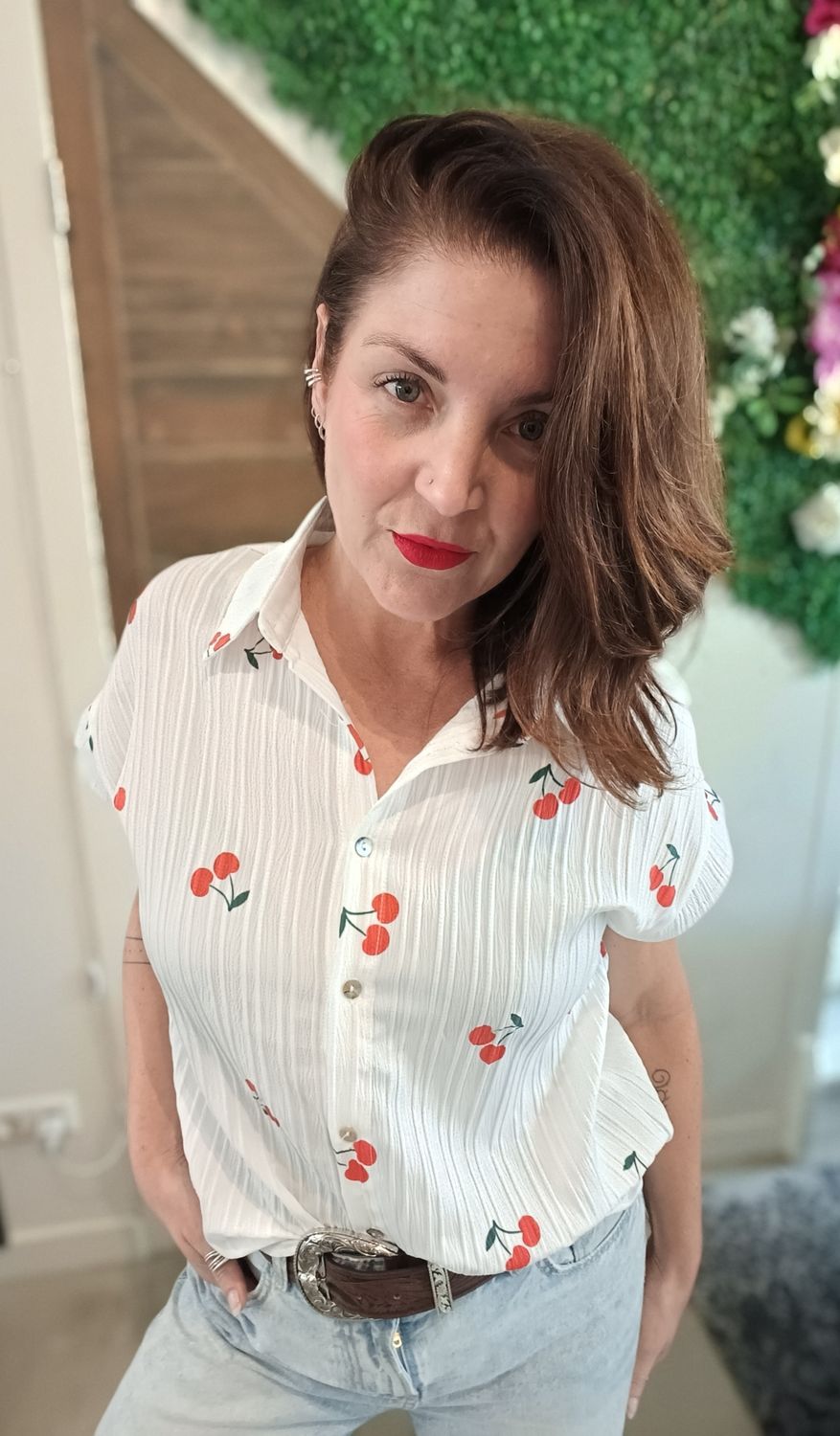Wendy´s Cherry blouse