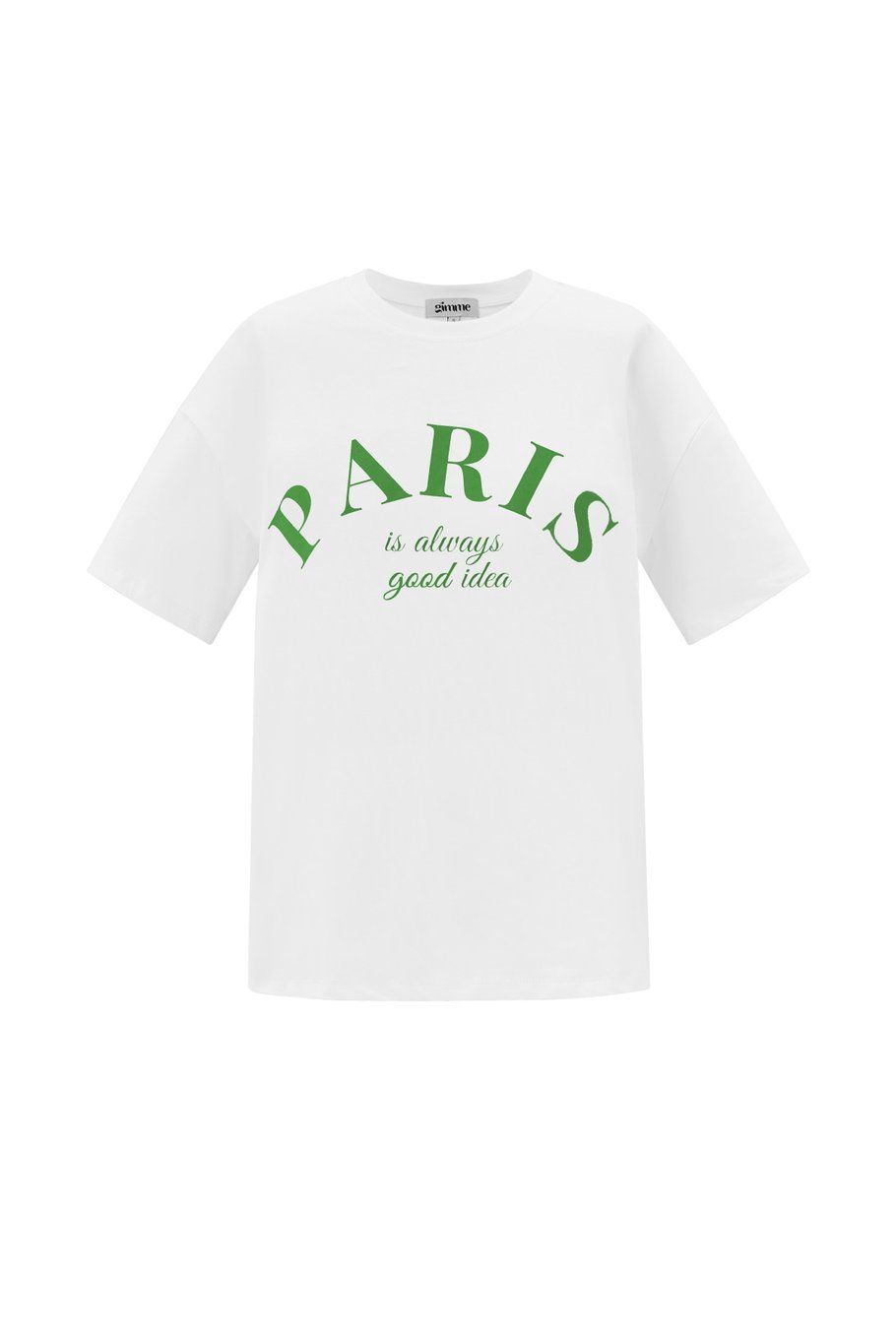 Gimme Paris t-shirt in wit