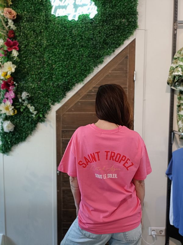 Gimme Saint tropez t-shirt in roze